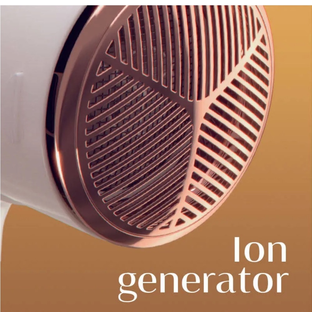 T3 CURA Luxe Hair Dryer White Rose Gold Digital Ionic Blow Dryer Fast Drying NIB - Picture 7 of 11